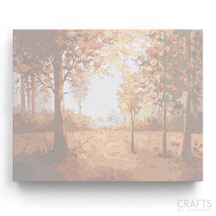Forest in Autumn - Crafty By Numbers - Paint by Numbers - Paint by Numbers for Adults - Painting - Canvas - Custom Paint by Numbers