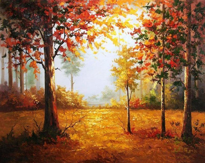Forest in Autumn - Crafty By Numbers - Paint by Numbers - Paint by Numbers for Adults - Painting - Canvas - Custom Paint by Numbers