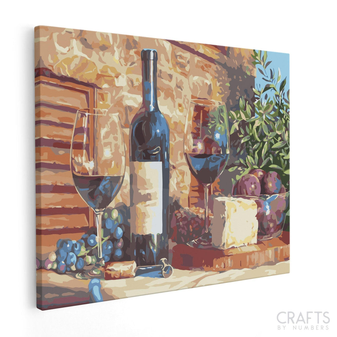 Fruit Wine Bottle - Crafty By Numbers - Paint by Numbers - Paint by Numbers for Adults - Painting - Canvas - Custom Paint by Numbers