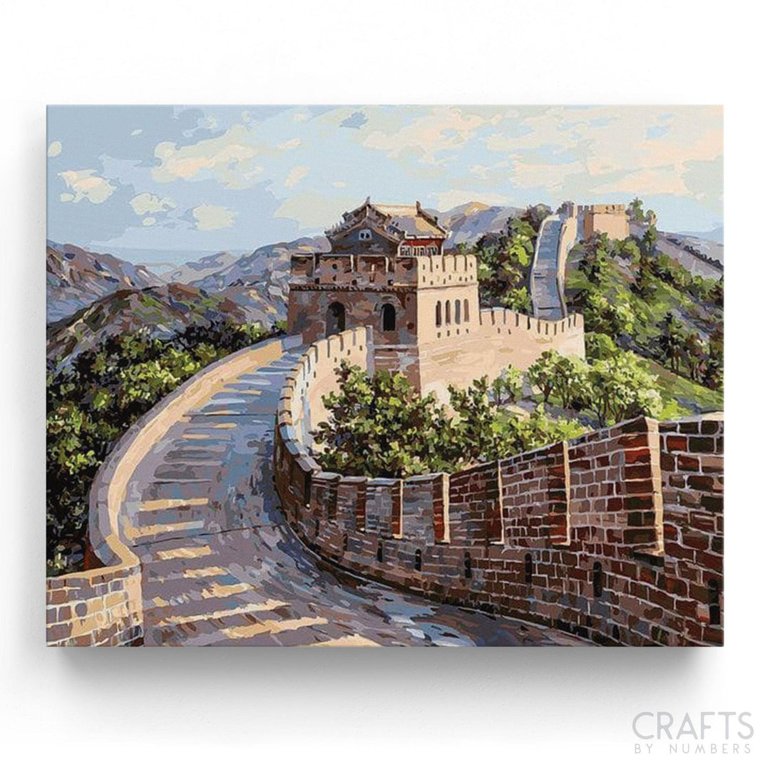 Great Wall Of China Art - Crafty By Numbers - Paint by Numbers - Paint by Numbers for Adults - Painting - Canvas - Custom Paint by Numbers