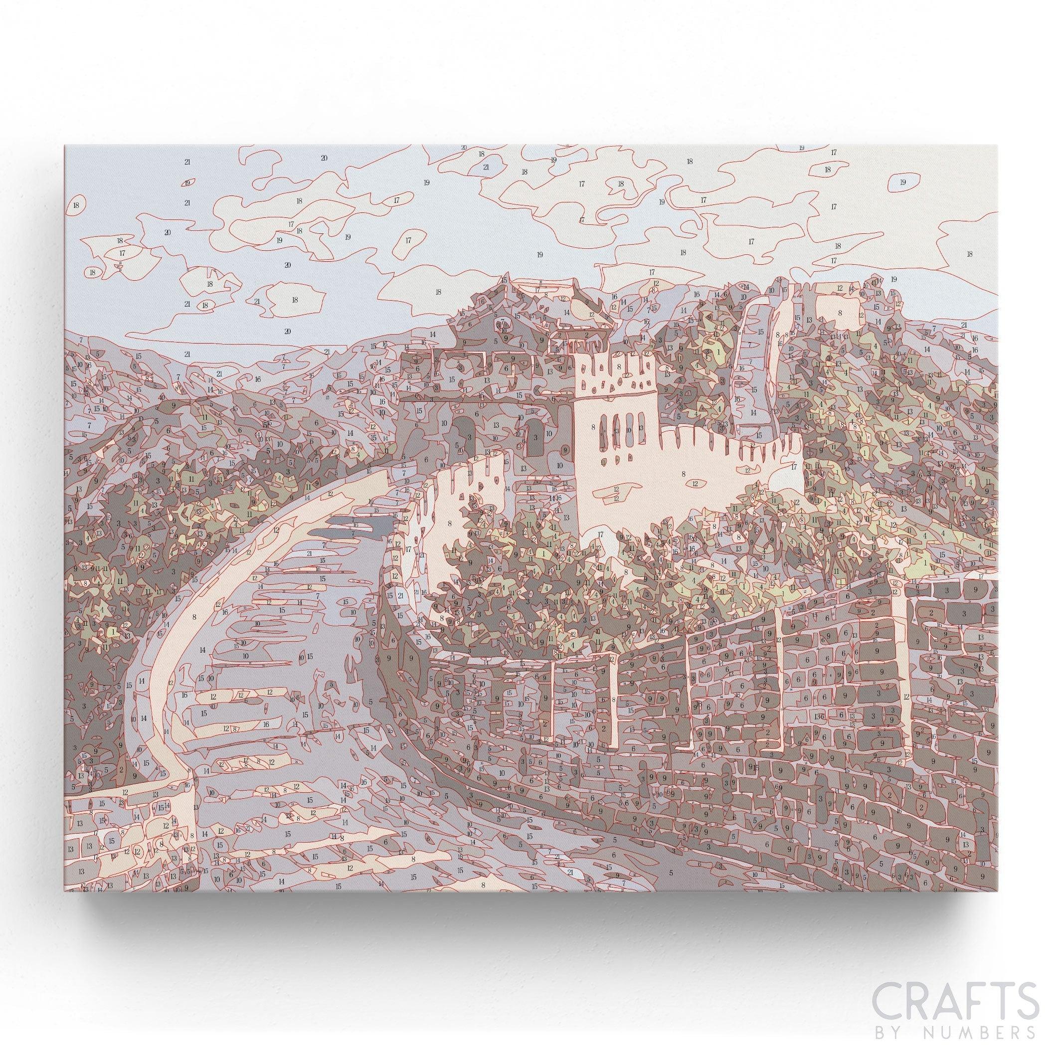 Sketch of the Great Wall of China. Hand drawn illustration converted to  vector Stock Vector | Adobe Stock