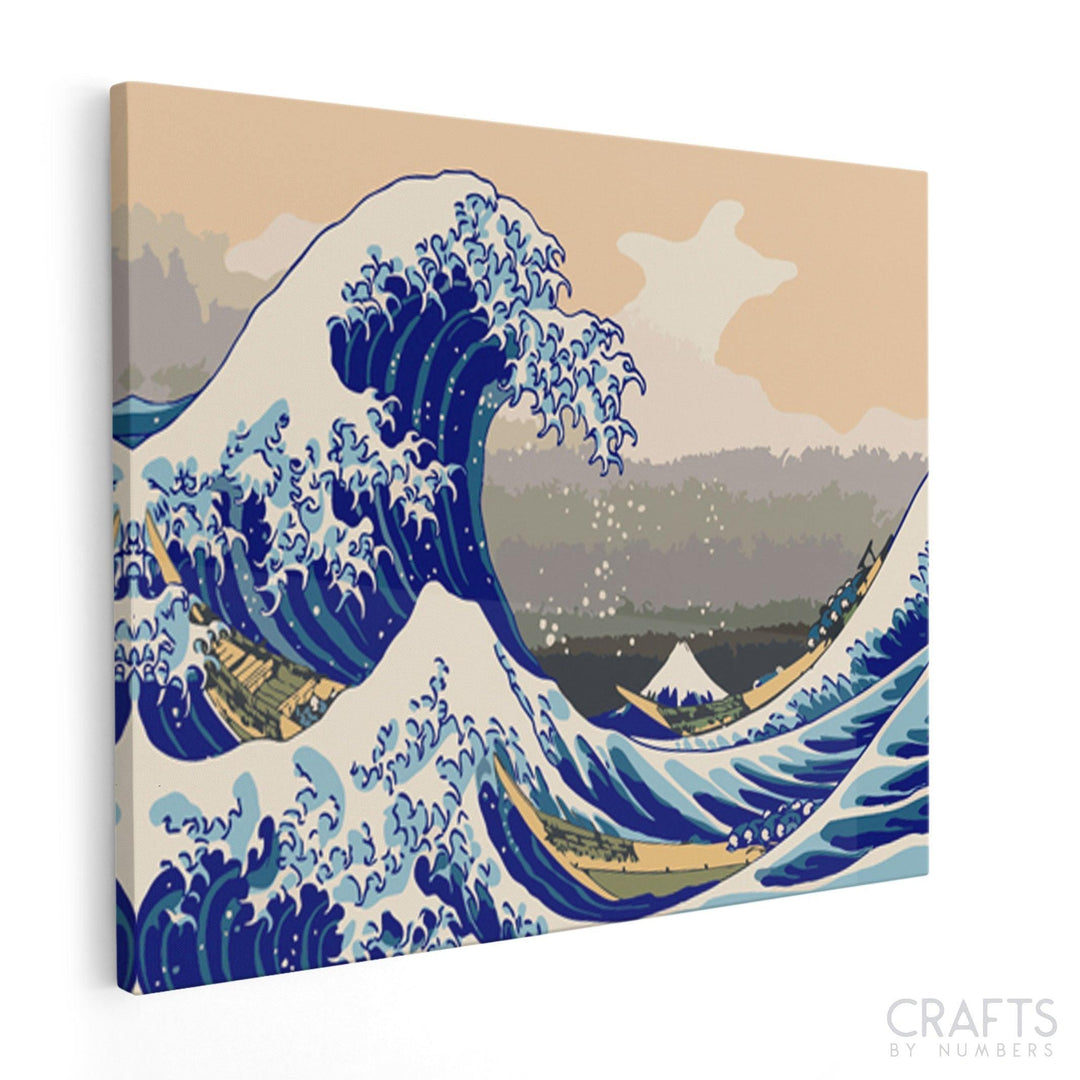 Hokusai Dipingere con i numeri Kit fai da te Dipingi con i numeri Great  Wave Art Design Dipinto su tela con i numeri Kit di pittura Home Sittting  Hobby AS0024 