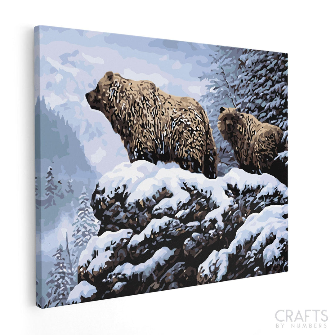 Grizzly Kodiak Bear - Crafty By Numbers - Paint by Numbers - Paint by Numbers for Adults - Painting - Canvas - Custom Paint by Numbers