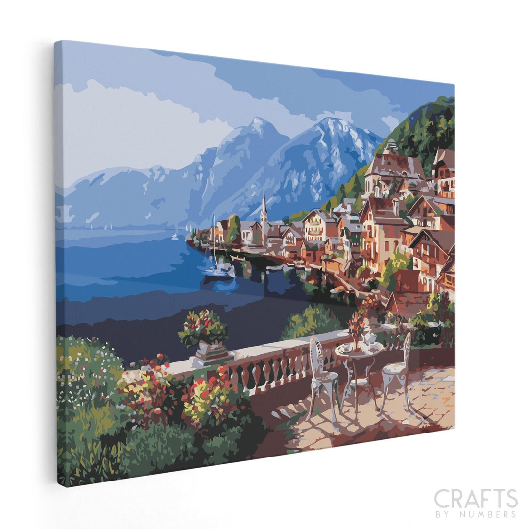 Hallstatt Lake - Crafty By Numbers - Paint by Numbers - Paint by Numbers for Adults - Painting - Canvas - Custom Paint by Numbers
