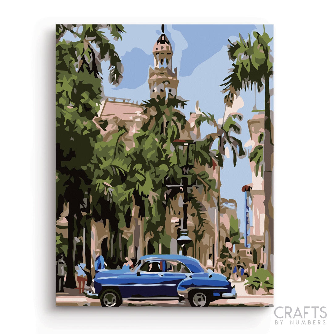 Havana Cuba Car - Crafty By Numbers - Paint by Numbers - Paint by Numbers for Adults - Painting - Canvas - Custom Paint by Numbers
