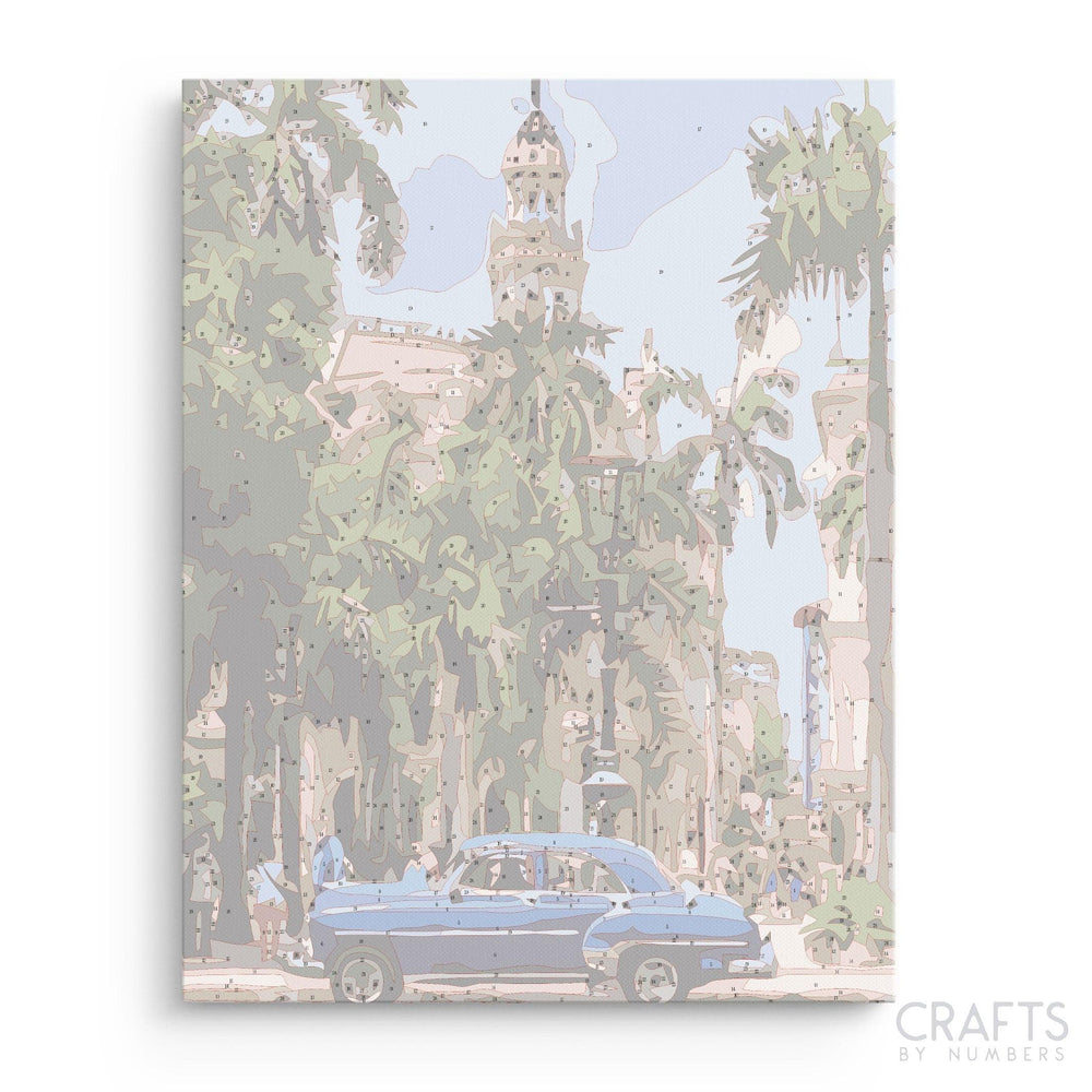 Havana Cuba Car - Crafty By Numbers - Paint by Numbers - Paint by Numbers for Adults - Painting - Canvas - Custom Paint by Numbers
