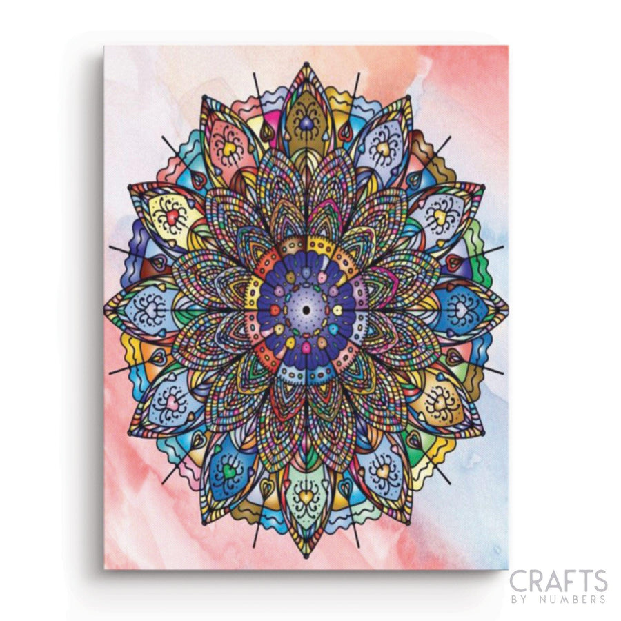 AZQSD Mandala Picture By Numbers On Canvas Adult Paint By Numbers