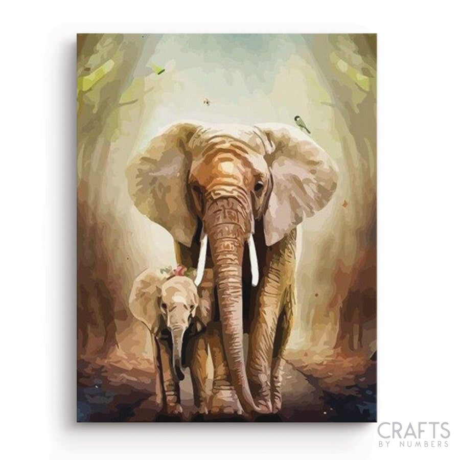 Paint By Numbers For Adults Flower And Elephant Painting By - Temu