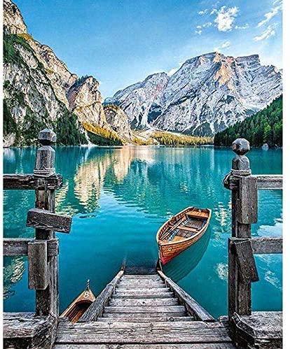 Italia Bella Lake - Crafty By Numbers - Paint by Numbers - Paint by Numbers for Adults - Painting - Canvas - Custom Paint by Numbers