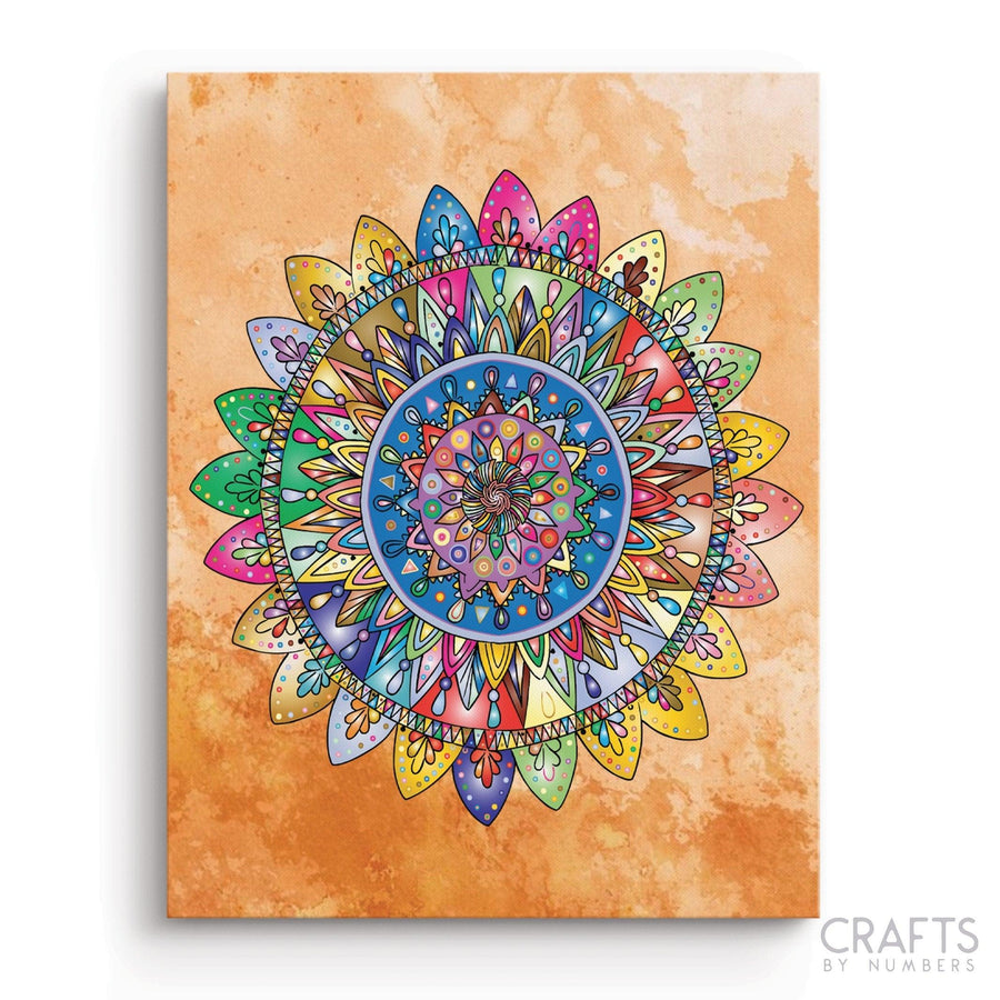 AZQSD Mandala Picture By Numbers On Canvas Adult Paint By Numbers
