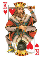 King of Hearts Card - Crafty By Numbers - Paint by Numbers - Paint by Numbers for Adults - Painting - Canvas - Custom Paint by Numbers