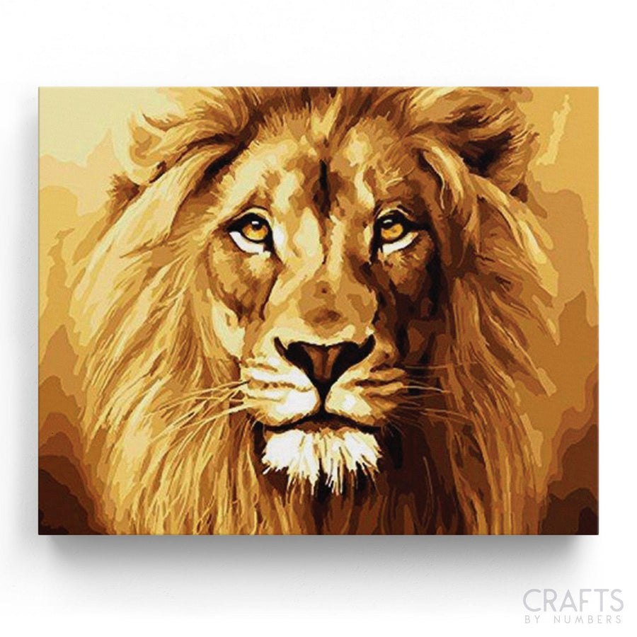 Lion Face - Crafty By Numbers - Paint by Numbers - Paint by Numbers for Adults - Painting - Canvas - Custom Paint by Numbers