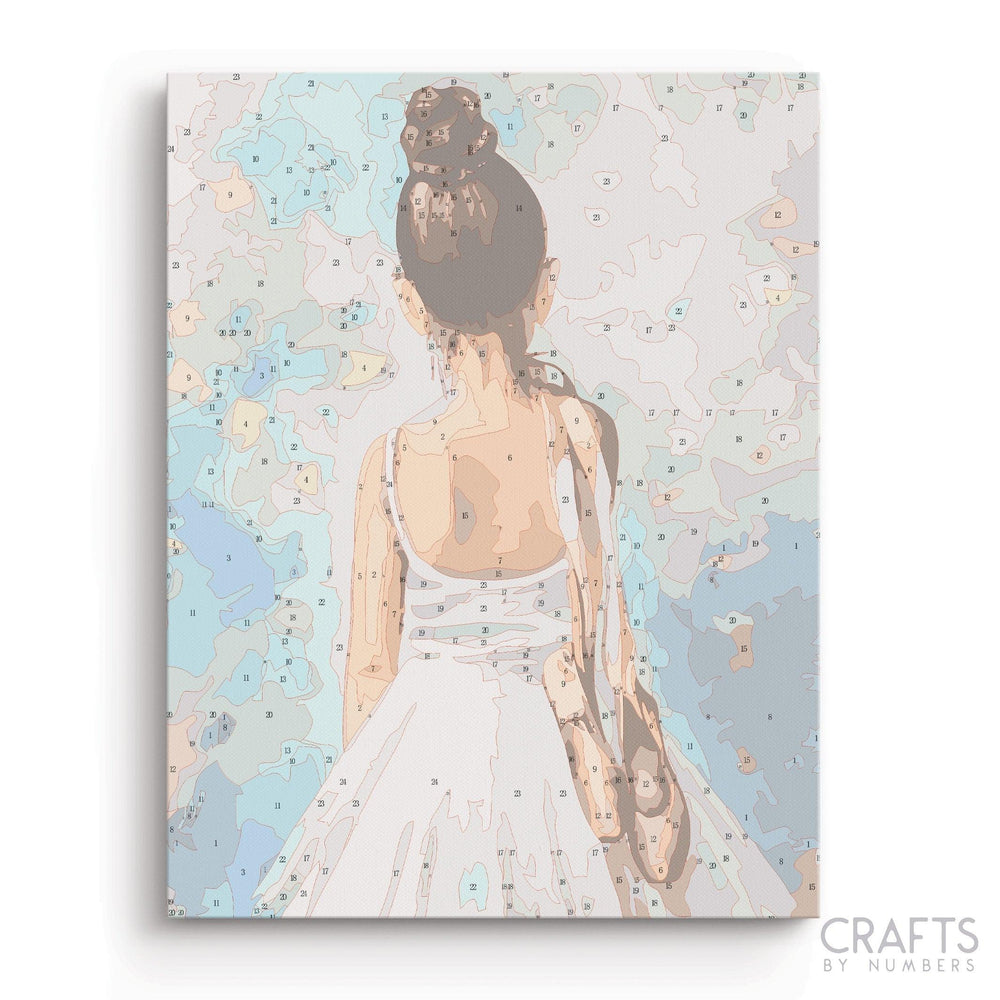 Little Beautiful Girl Ballerina - Crafty By Numbers - Paint by Numbers - Paint by Numbers for Adults - Painting - Canvas - Custom Paint by Numbers