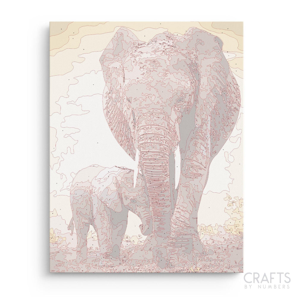 Mammoth - Crafty By Numbers - Paint by Numbers - Paint by Numbers for Adults - Painting - Canvas - Custom Paint by Numbers