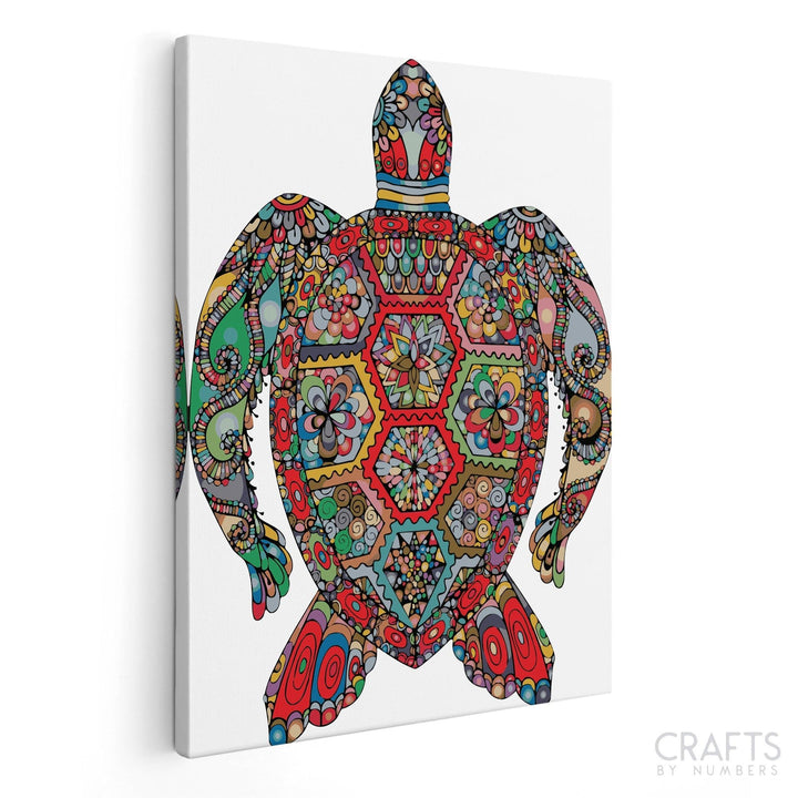 Mandala Turtle - Crafty By Numbers - Paint by Numbers - Paint by Numbers for Adults - Painting - Canvas - Custom Paint by Numbers