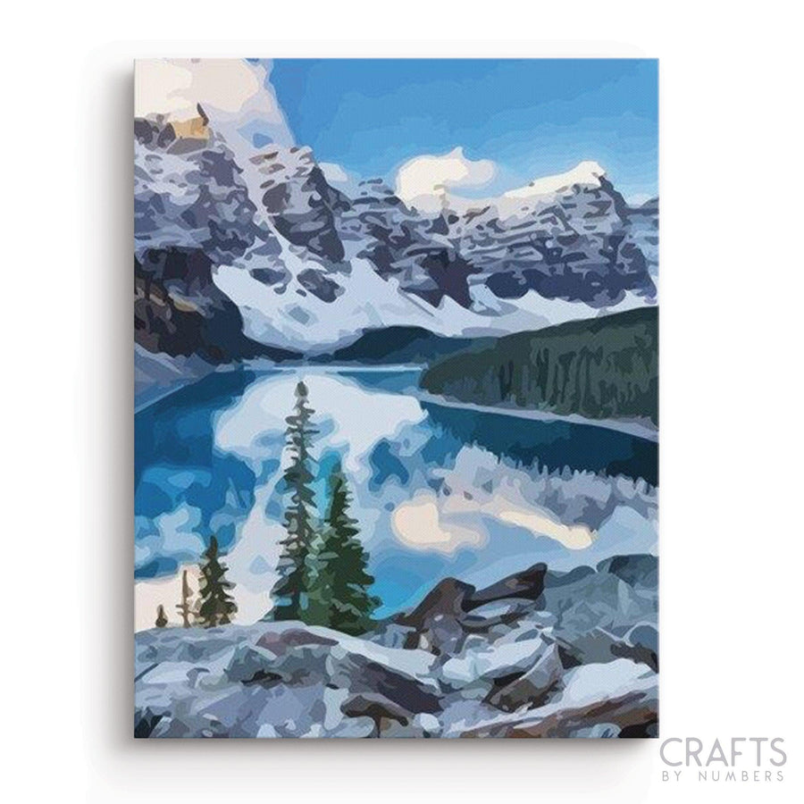 Moraine Lake - Crafty By Numbers - Paint by Numbers - Paint by Numbers for Adults - Painting - Canvas - Custom Paint by Numbers