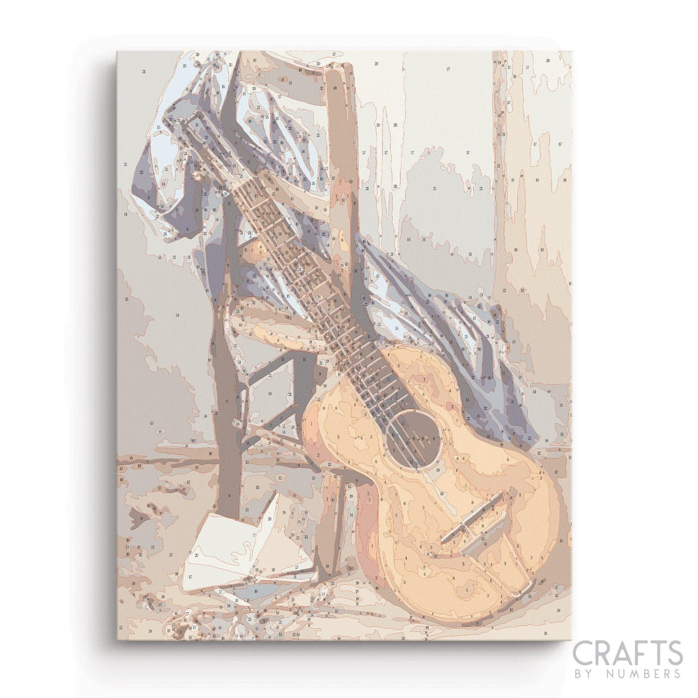 Music Diy Guitar Art - Crafty By Numbers - Paint by Numbers - Paint by Numbers for Adults - Painting - Canvas - Custom Paint by Numbers