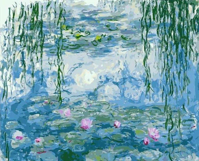 Nenúfares – Claude Monet – Crafty By Numbers – Malen nach Zahlen – Malen nach Zahlen für Erwachsene – Gemälde – Leinwand – individuelles Malen nach Zahlen