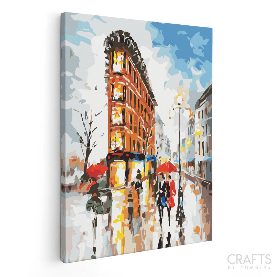 Paris In Rain - Crafty By Numbers - Paint by Numbers - Paint by Numbers for Adults - Painting - Canvas - Custom Paint by Numbers