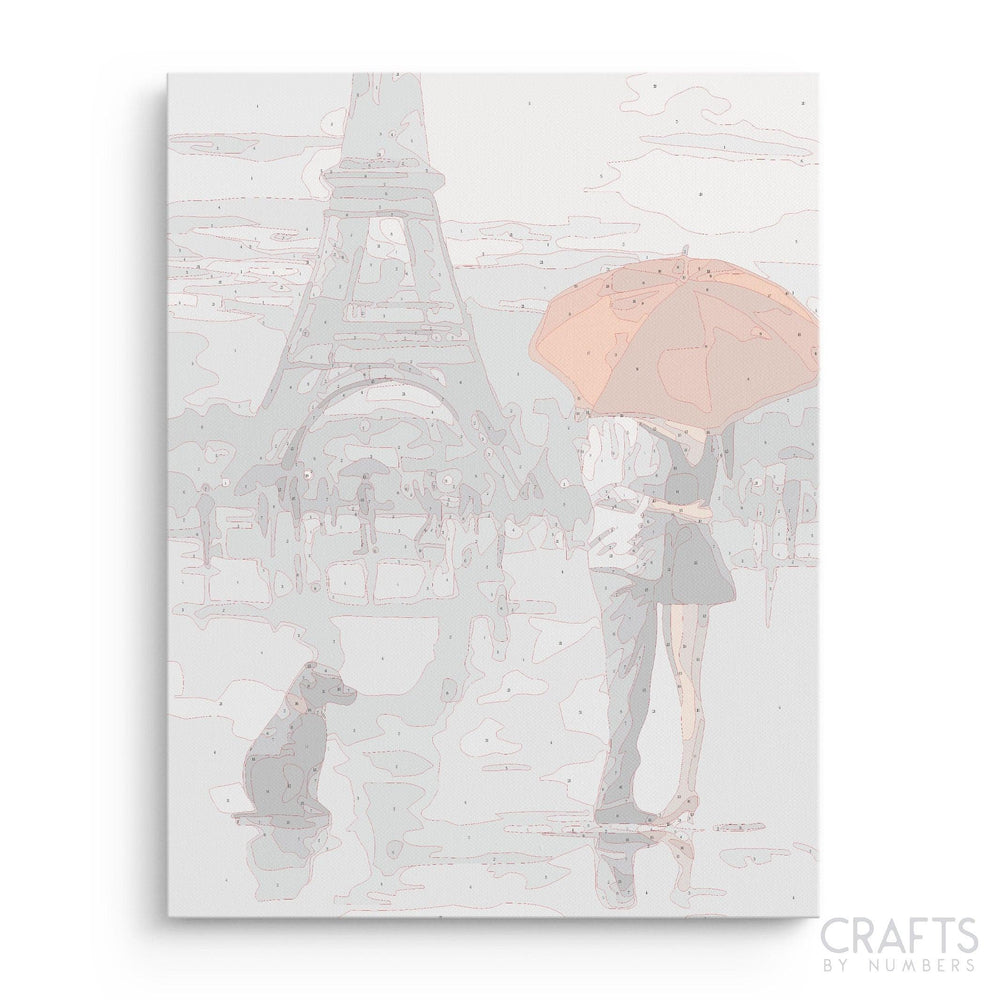 Paris Lovers - Crafty By Numbers - Paint by Numbers - Paint by Numbers for Adults - Painting - Canvas - Custom Paint by Numbers