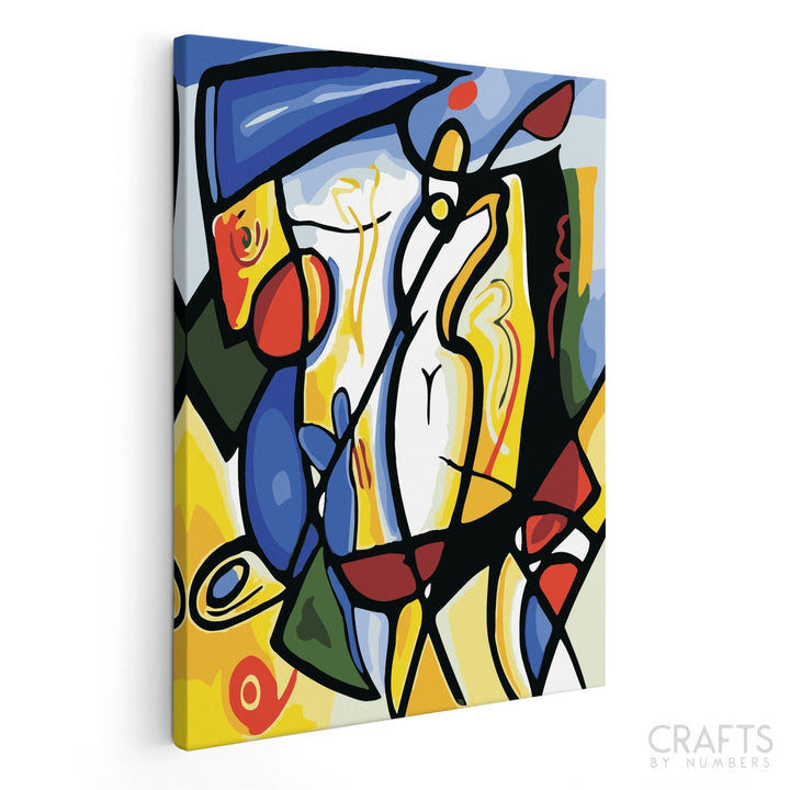 Picasso Abstract Value Draw - Crafty By Numbers - Paint by Numbers - Paint by Numbers for Adults - Painting - Canvas - Custom Paint by Numbers