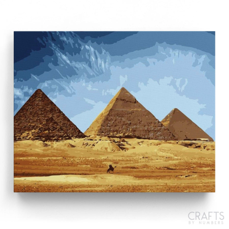 Pyramid of Giza - Crafty By Numbers - Paint by Numbers - Paint by Numbers for Adults - Painting - Canvas - Custom Paint by Numbers