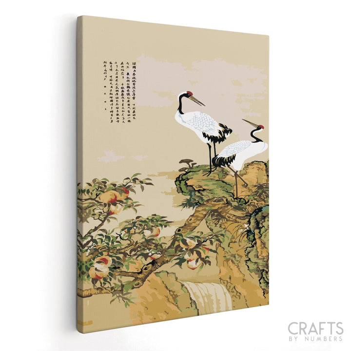 Red-Crowned Crane - Crafty By Numbers - Paint by Numbers - Paint by Numbers for Adults - Painting - Canvas - Custom Paint by Numbers
