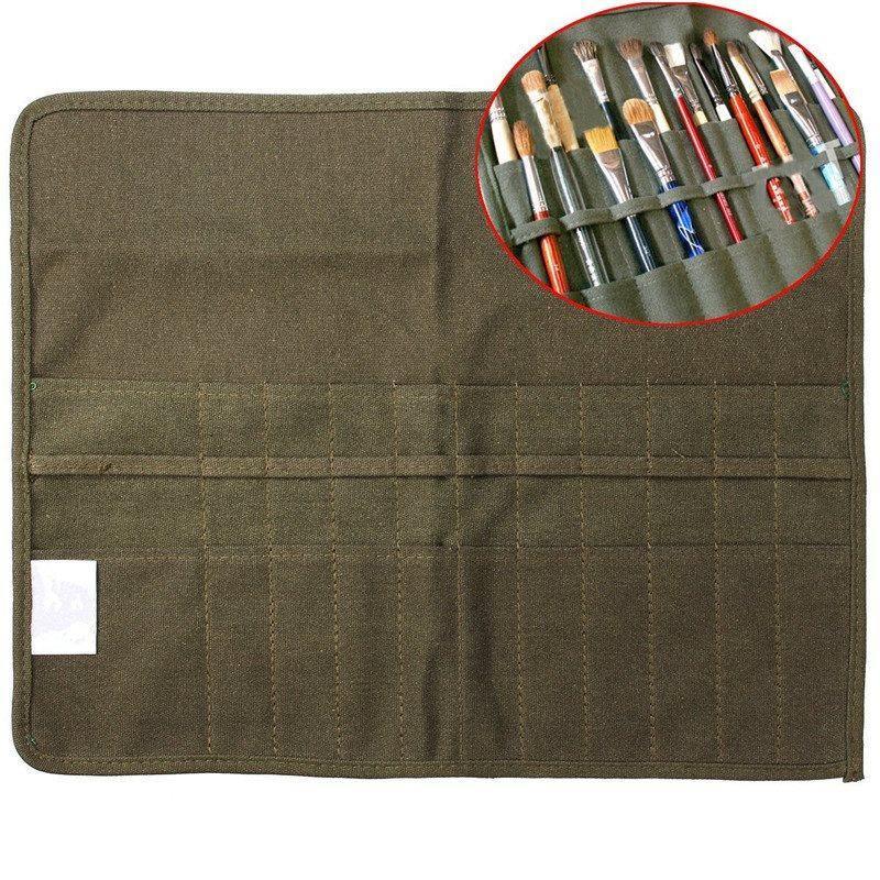 Roll Up Paint Brush Bag - Crafty By Numbers - Peinture par numéros - Peinture par numéros pour adultes - Peinture - Toile - Peinture personnalisée par numéros