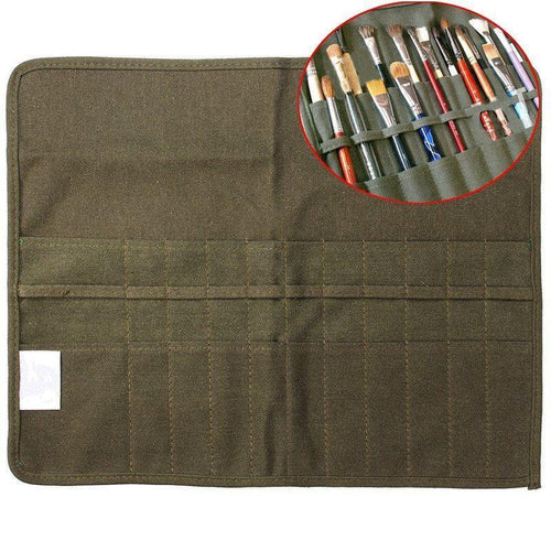 Roll Up Paint Brush Bag - Crafty By Numbers - Paint by Numbers - Paint by Numbers for Adults - Painting - Canvas - Custom Paint by Numbers