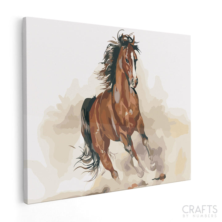Running Horse - Crafty By Numbers - Paint by Numbers - Paint by Numbers for Adults - Painting - Canvas - Custom Paint by Numbers