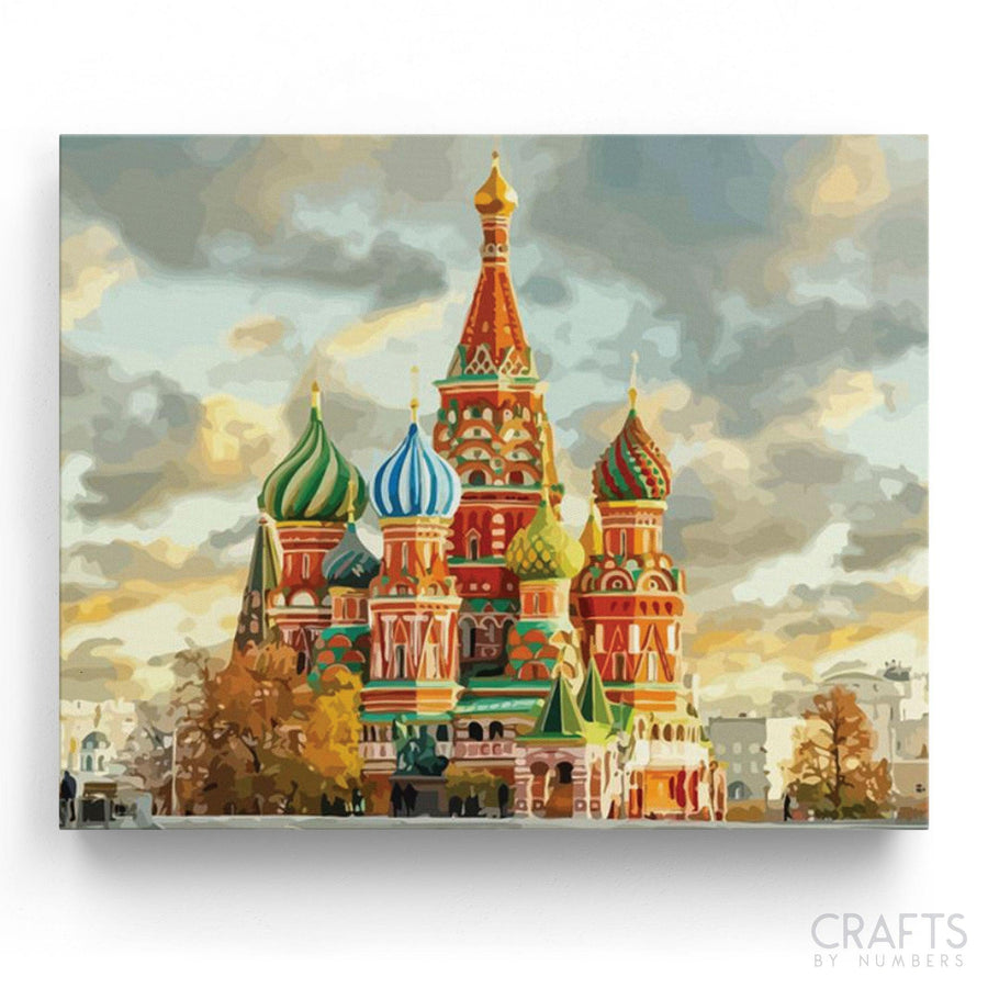 Saint Basil's Church - Crafty By Numbers - Paint by Numbers - Paint by Numbers for Adults - Painting - Canvas - Custom Paint by Numbers