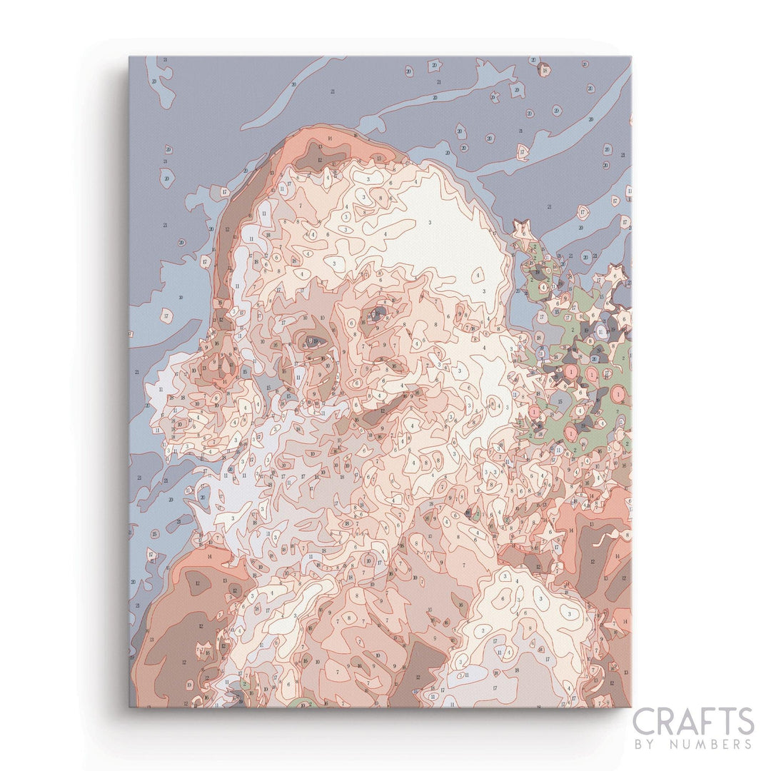 Santa Claus Water Art - Crafty By Numbers - Paint by Numbers - Paint by Numbers for Adults - Painting - Canvas - Custom Paint by Numbers