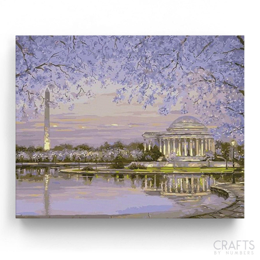 Spring Washington DC - Crafty By Numbers - Paint by Numbers - Paint by Numbers for Adults - Painting - Canvas - Custom Paint by Numbers