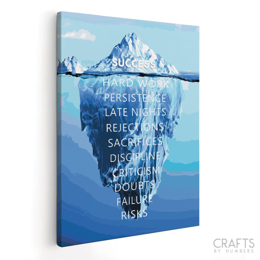Success Iceberg - Crafty By Numbers - Paint by Numbers - Paint by Numbers for Adults - Painting - Canvas - Custom Paint by Numbers
