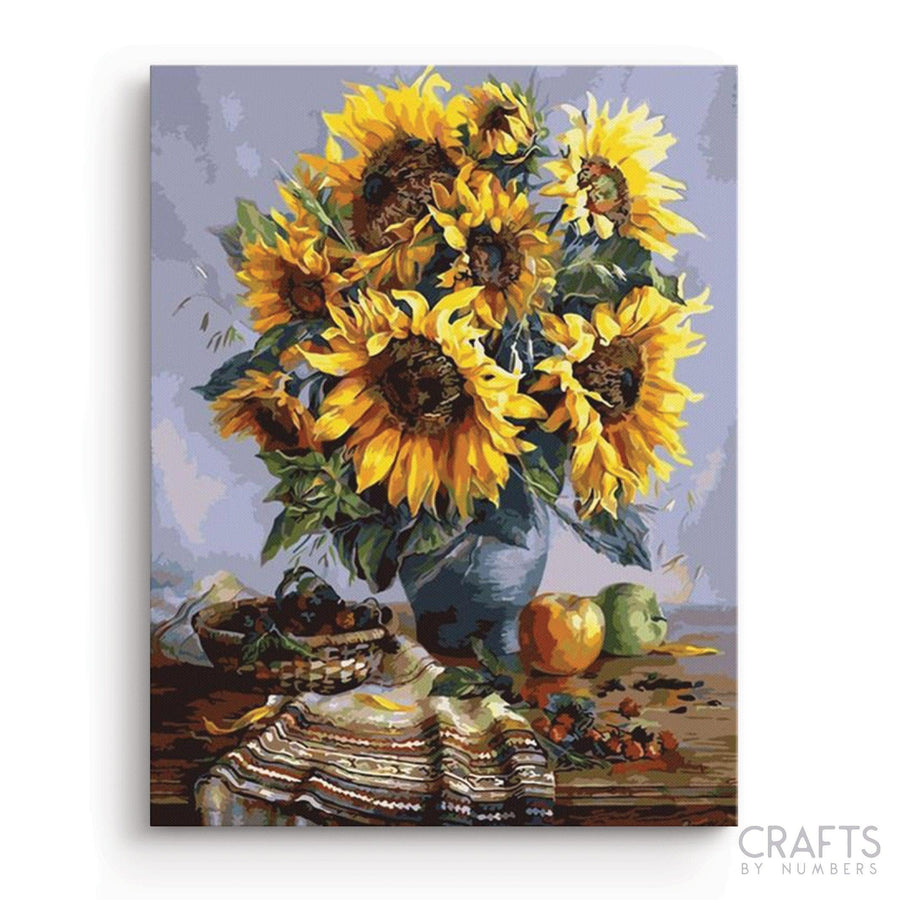 Sunflowers Decor - Crafty By Numbers - Paint by Numbers - Paint by Numbers for Adults - Painting - Canvas - Custom Paint by Numbers