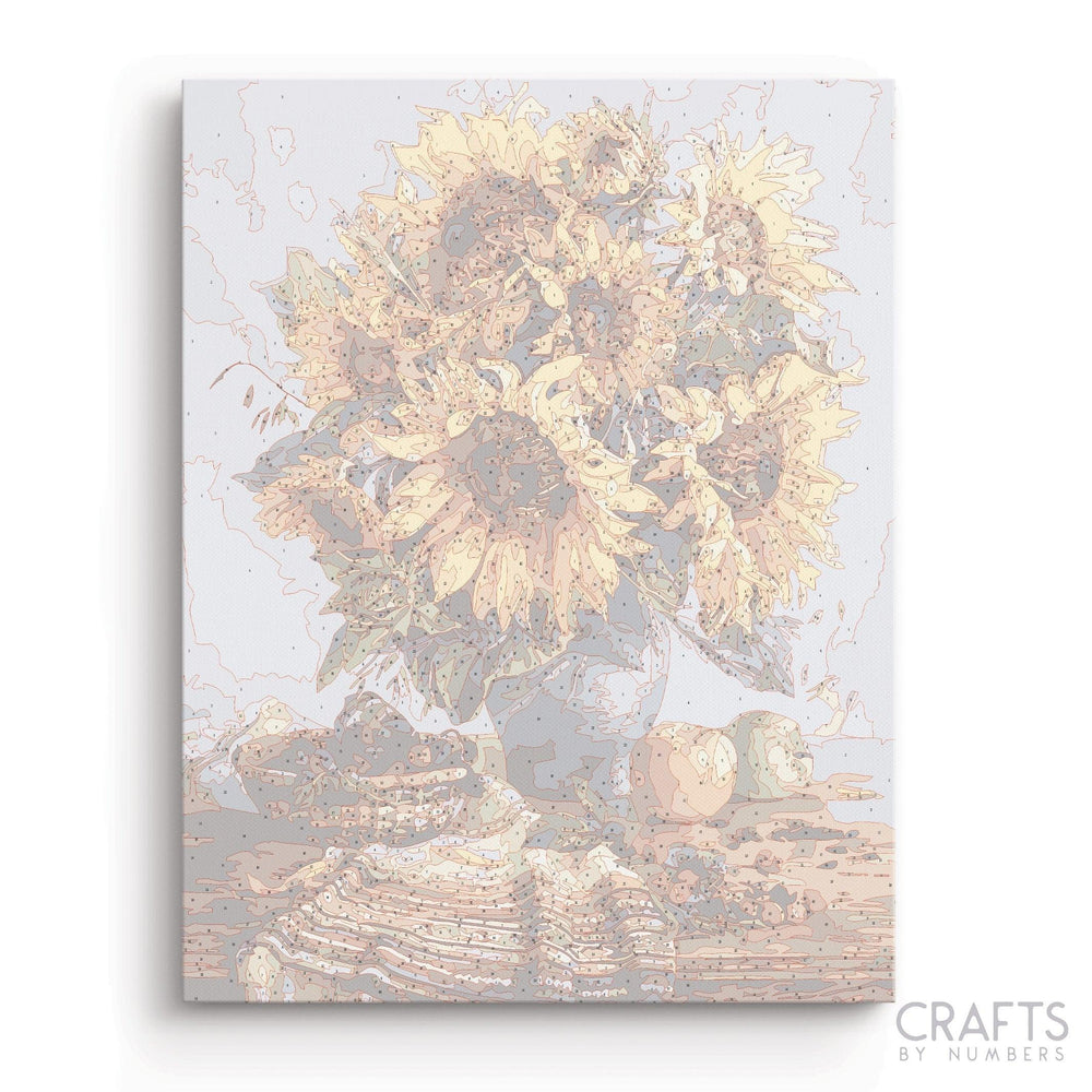 Sunflowers Decor - Crafty By Numbers - Paint by Numbers - Paint by Numbers for Adults - Painting - Canvas - Custom Paint by Numbers