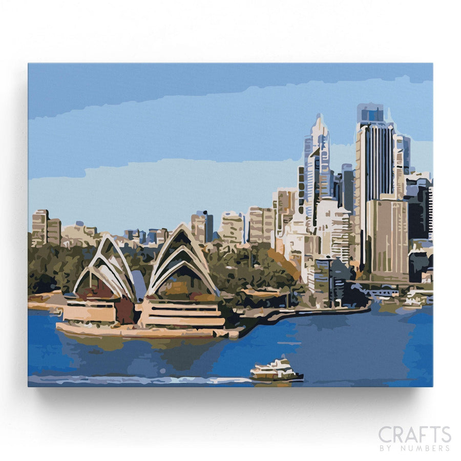 Sydney City Of Australia - Crafty By Numbers - Paint by Numbers - Paint by Numbers for Adults - Painting - Canvas - Custom Paint by Numbers
