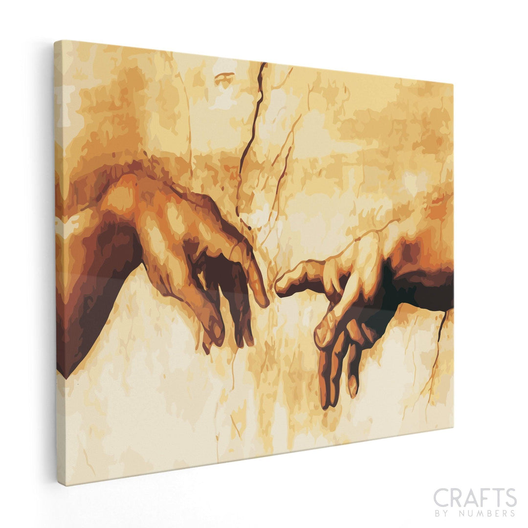 The Creation of Adam - Miguel Angel - Crafty By Numbers - Paint by Numbers - Paint by Numbers for Adults - Painting - Canvas - Custom Paint by Numbers