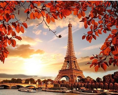 Champ de Mars Gardens numbered canvas before painting