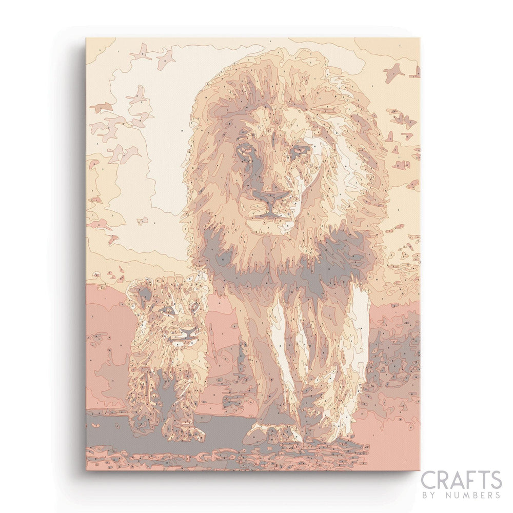 The Lion King - Crafty By Numbers - Paint by Numbers - Paint by Numbers for Adults - Painting - Canvas - Custom Paint by Numbers