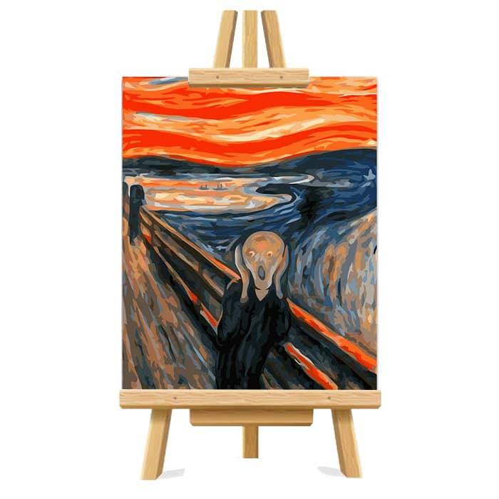 The Scream - Edvard Munch - Crafty By Numbers - Paint by Numbers - Paint by Numbers for Adults - Painting - Canvas - Custom Paint by Numbers