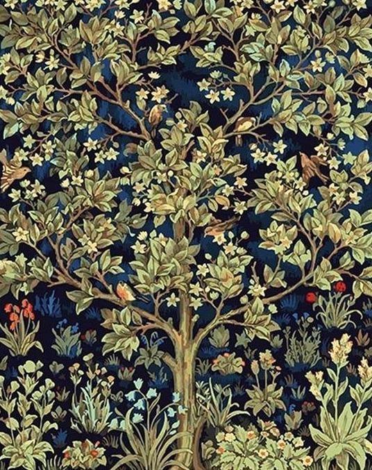 Tree of Life painting displayed as botanical wall art