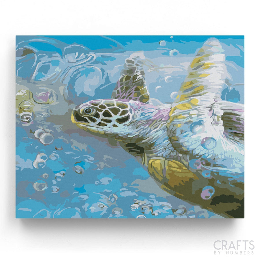 Turtle Hawksbill Sea - Crafty By Numbers - Paint by Numbers - Paint by Numbers for Adults - Painting - Canvas - Custom Paint by Numbers