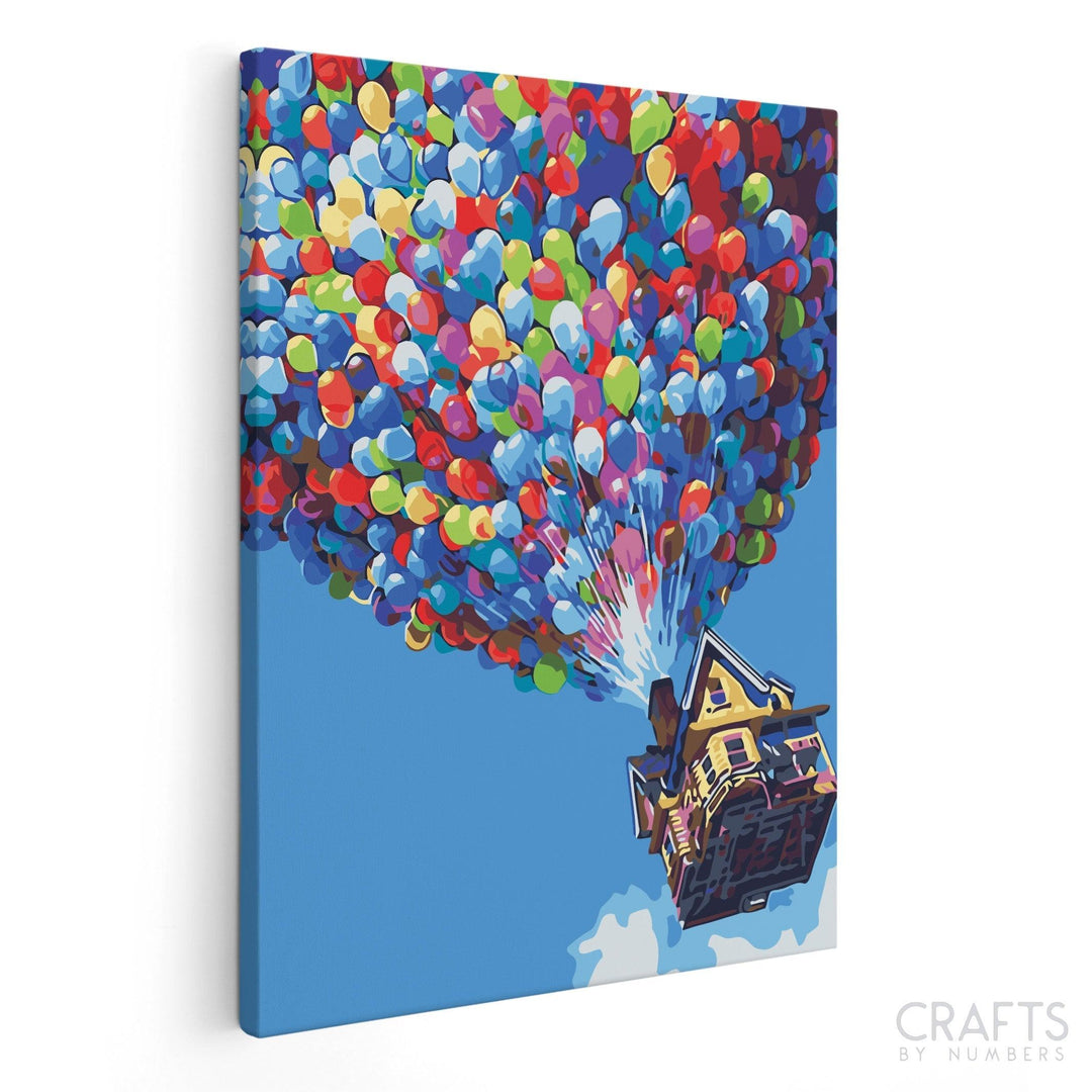 Up House - Crafty By Numbers - Paint by Numbers - Paint by Numbers for Adults - Painting - Canvas - Custom Paint by Numbers