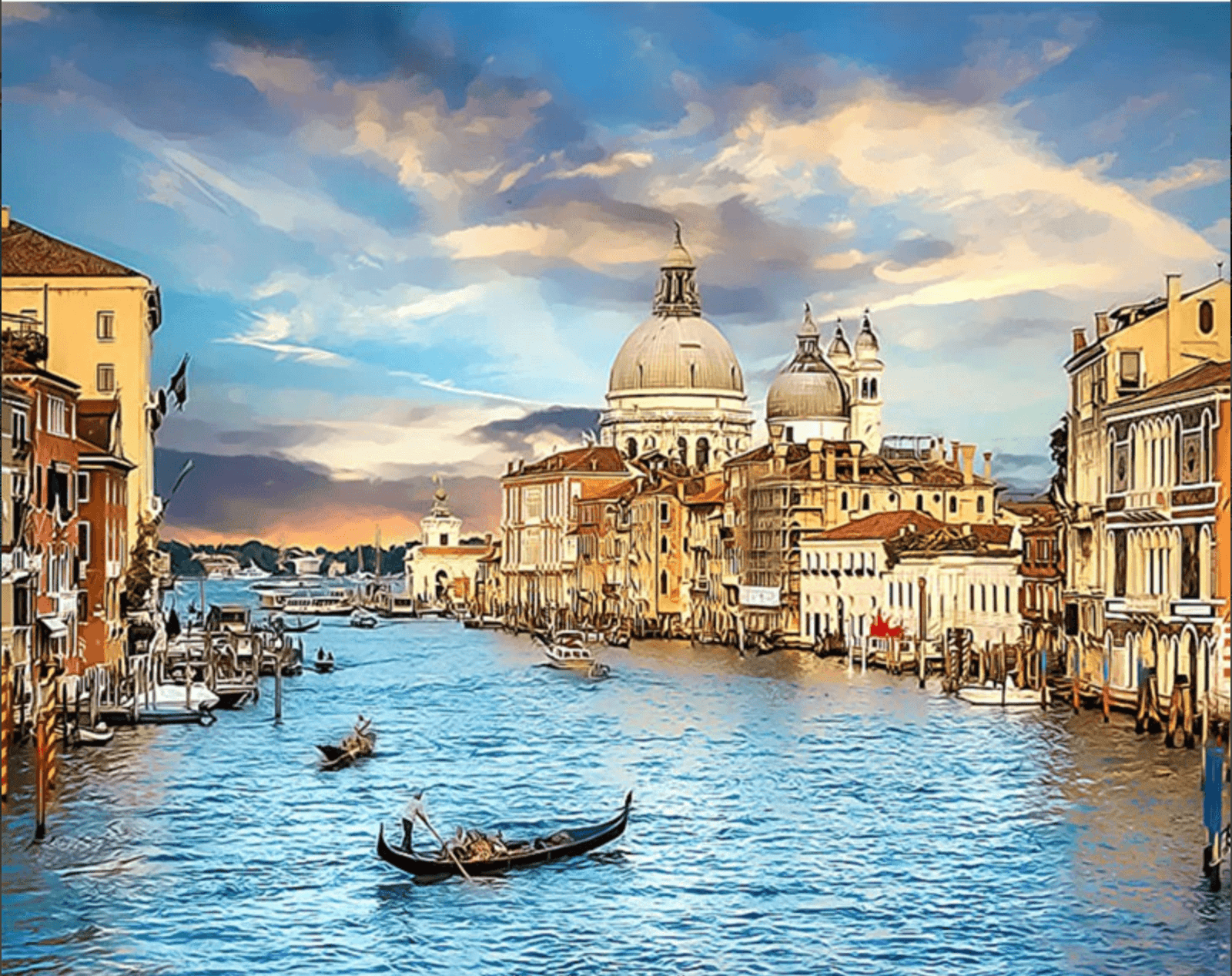 Numbered canvas preview for the Venice City design
