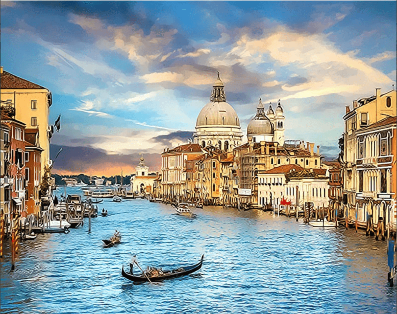 Venice City - Crafty By Numbers - Paint by Numbers - Paint by Numbers for Adults - Painting - Canvas - Custom Paint by Numbers