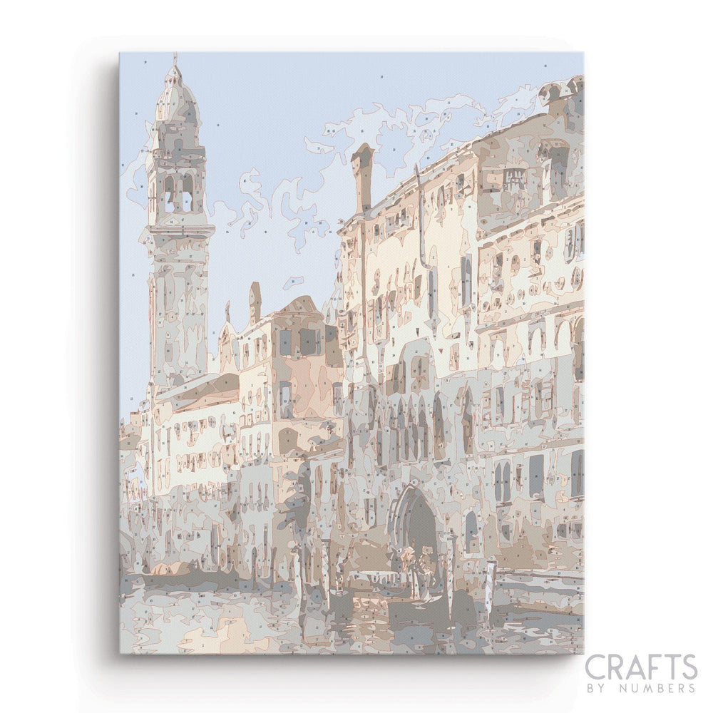 Venice Waterside - Crafty By Numbers - Paint by Numbers - Paint by Numbers for Adults - Painting - Canvas - Custom Paint by Numbers