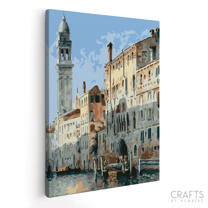 Venice Waterside - Crafty By Numbers - Paint by Numbers - Paint by Numbers for Adults - Painting - Canvas - Custom Paint by Numbers