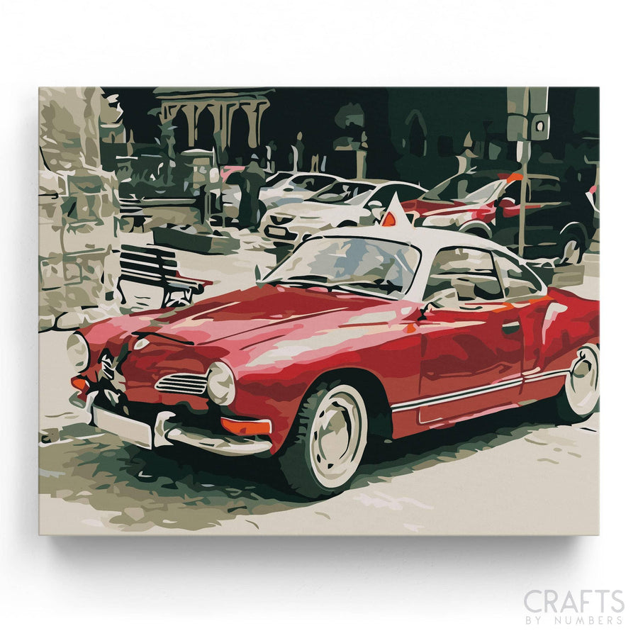 Vintage Car - Crafty By Numbers - Paint by Numbers - Paint by Numbers for Adults - Painting - Canvas - Custom Paint by Numbers