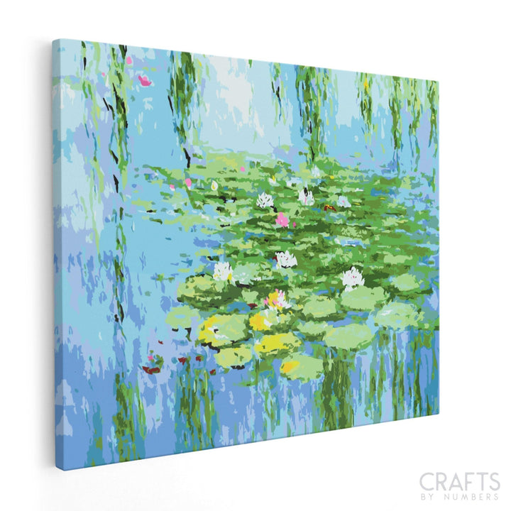 Water Lily - Claude Monet - Crafty By Numbers - Paint by Numbers - Paint by Numbers for Adults - Painting - Canvas - Custom Paint by Numbers